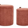 Cod. 0721741 KATIA GINGER POUF W-STORAGE SET2